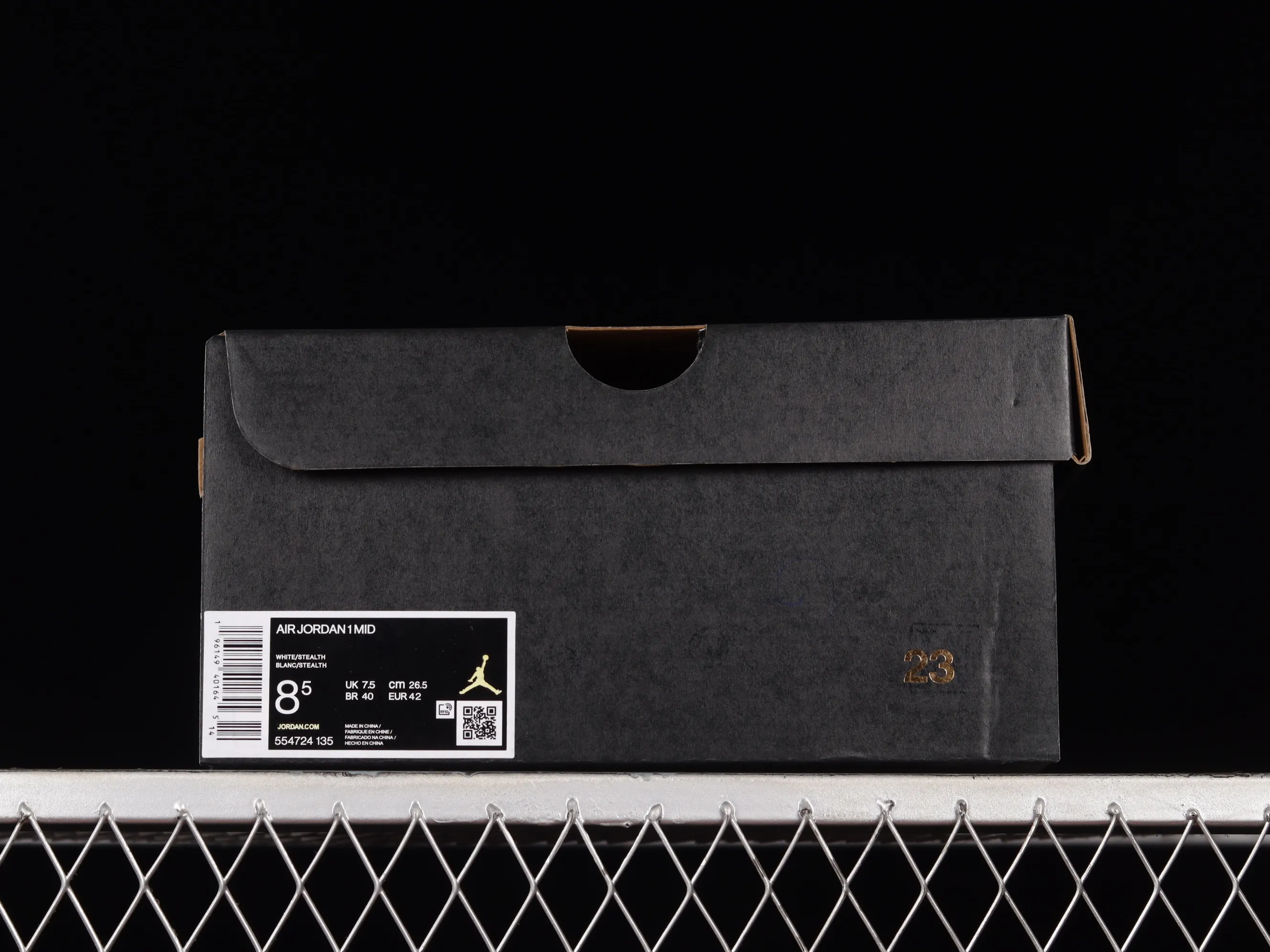 All categories Air Jordan Jordan series basketball shoes Air Jordan 1 Mid G version pure original Air Jordan 1 Mid "Vintage Grey" AJ1 Joe 1 white gray mid-top basketball shoes 554724-135